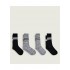 Calvin Klein 701235983-001, CK MEN SOCK 4 pcs GIFTBOX STRIPE LOGO, ΜΑΥΡΟ