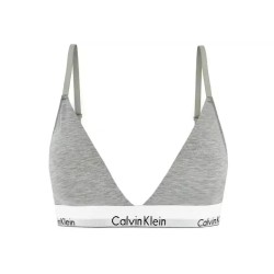 Calvin Klein Light Lined Bralette LV00QF8498-P7A Icon Cotton Modal, ΓΚΡΙ