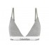 Calvin Klein Light Lined Bralette LV00QF8498-P7A Icon Cotton Modal, ΓΚΡΙ
