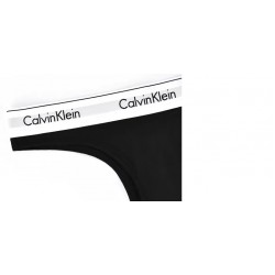 Calvin Klein LV00QF8522-UB1, Γυναικείο Brazilian Κυλοτάκι με εξωτερικό λάστιχο, ΜΑΥΡΟ