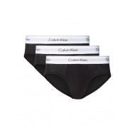 Calvin Klein LV00NB4388-UB1, ICON COTTON STRETCH Hip Brief, Ανδρικά Σλιπ 3 τεμ. BLACK 
