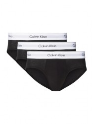 Calvin Klein LV00NB4388-UB1, ICON COTTON STRETCH Hip Brief, Ανδρικά Σλιπ 3 τεμ. BLACK 