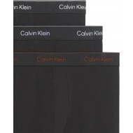 Calvin Klein LV00NB4394-0FL, Ανδρικά Boxer Icon Cotton Stretch Brief  3τεμ. Βαμβακερά Με Πόδι, ΜΑΥΡΟ