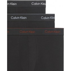 Calvin Klein LV00NB4394-0FL, Ανδρικά Boxer Icon Cotton Stretch Brief  3τεμ. Βαμβακερά Με Πόδι, ΜΑΥΡΟ
