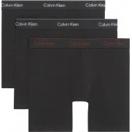 Calvin Klein LV00NB4394-0FL, Ανδρικά Boxer Icon Cotton Stretch Brief  3τεμ. Βαμβακερά Με Πόδι, ΜΑΥΡΟ