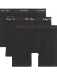 Calvin Klein LV00NB4394-0FL, Ανδρικά Boxer Icon Cotton Stretch Brief  3τεμ. Βαμβακερά Με Πόδι, ΜΑΥΡΟ