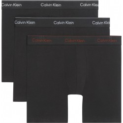 Calvin Klein LV00NB4394-0FL, Ανδρικά Boxer Icon Cotton Stretch Brief  3τεμ. Βαμβακερά Με Πόδι, ΜΑΥΡΟ