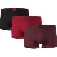Calvin Klein Trunk LV00NB4476-3U4 3pack, Ανδρικά Μπόξερ Βαμβακερά, ΜΠΟΡΝΤΟ