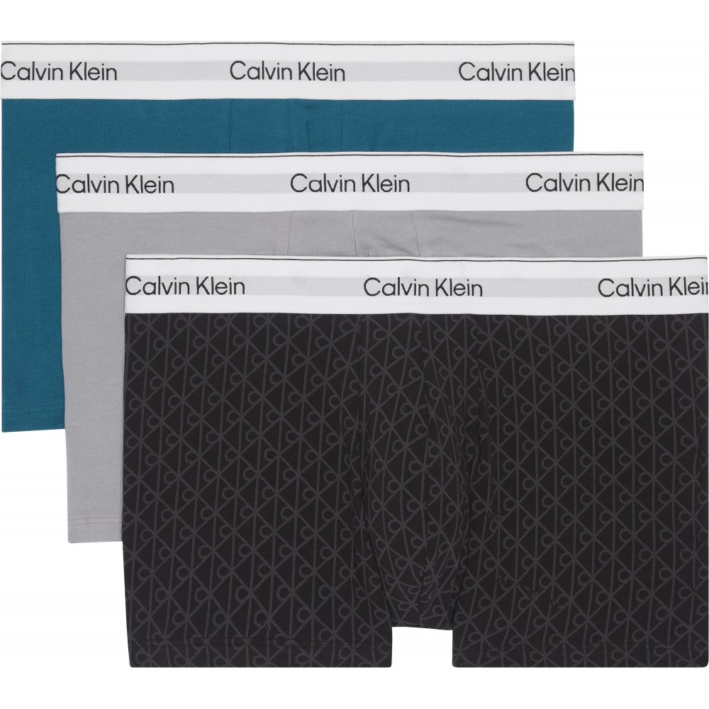 Calvin Klein LV00NB4565-2V1, Trunk 3pack, Ανδρικά Μπόξερ FW25-26, MULTI COLOR Calvin Klein LV00NB4565-2V1, Trunk 3pack, Ανδρικά Μπόξερ FW25-26, MULTI COLOR