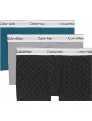 Calvin Klein LV00NB4565-2V1, Trunk 3pack, Ανδρικά Μπόξερ FW25-26, MULTI COLOR