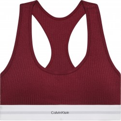 Calvin Klein LV00QF8018-AF8, Modal Rib Lightly Lined  Bralette, ΜΠΟΡΝΤΟ