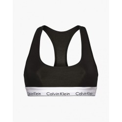 Calvin Klein LV00QF8493-UB1 Unlined Bralette με φαρδύ λάστιχο και αθλητική πλάτη, ΜΑΥΡΟ