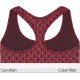 Calvin Klein LV00QF8493-ZIJ Unlined Bralette με logo και αθλητική πλάτη, DARK BERRY