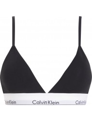 Calvin Klein Light Lined Bralette LV00QF8498-UB1 Icon Cotton Modal, ΜΑΥΡΟ