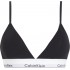 Calvin Klein Light Lined Bralette LV00QF8498-UB1 Icon Cotton Modal, ΜΑΥΡΟ