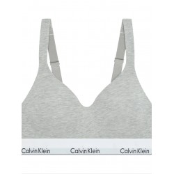Calvin Klein LV00QF8500-P7A, Γυναικείο Αθλητικό Μπουστάκι Push Up με ενίσχυση, ΓΚΡΙ