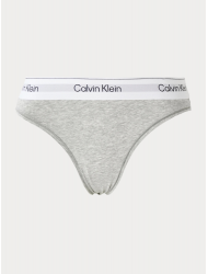 Calvin Klein Thong LV00QF8518-P7A,  Γυναικείο Κυλοτάκι Στρινγκ με εξωτερικό λάστιχο, ΓΚΡΙ
