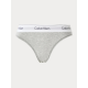 Calvin Klein Thong LV00QF8518-P7A,  Γυναικείο Κυλοτάκι Στρινγκ με εξωτερικό λάστιχο, ΓΚΡΙ