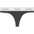 Calvin Klein Thong LV00QF8518-2RG,  Γυναικείο Κυλοτάκι Στρινγκ με logo, ΜΑΥΡΟ