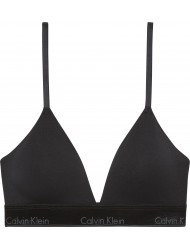 Calvin Klein Light Lined Bralette LV00QF8548-UB1 Icon Cotton Modal, ΜΑΥΡΟ