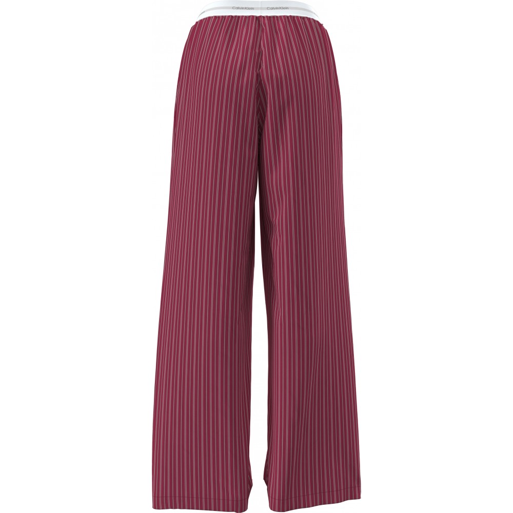 Calvin Klein LV00QS7578-3FA, Γυναικεία Πυτζάμα Βαμβακερή με ριγέ παντελόνι, ΚΕΡΑΣΙ Calvin Klein LV00QS7578-3FA, Γυναικεία Πυτζάμα Βαμβακερή με ριγέ παντελόνι, ΚΕΡΑΣΙ