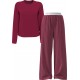 Calvin Klein LV00QS7578-3FA, Γυναικεία Πυτζάμα Βαμβακερή με ριγέ παντελόνι, ΚΕΡΑΣΙ Calvin Klein LV00QS7578-3FA, Γυναικεία Πυτζάμα Βαμβακερή με ριγέ παντελόνι, ΚΕΡΑΣΙ