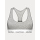 Calvin Klein LV00QF8493-P7A Unlined Bralette με φαρδύ λάστιχο και αθλητική πλάτη, ΓΚΡΙ Calvin Klein LV00QF8493-P7A Unlined Bralette με φαρδύ λάστιχο και αθλητική πλάτη, ΓΚΡΙ