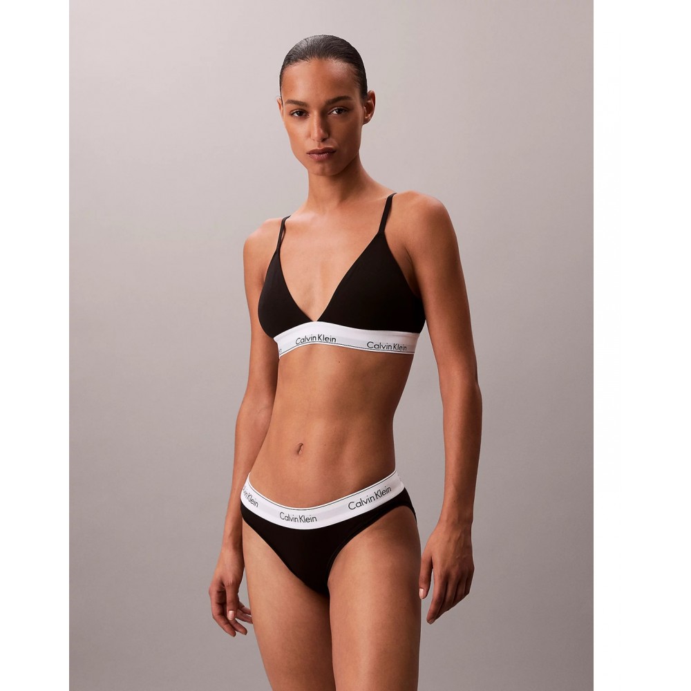 Calvin Klein Light Lined Bralette LV00QF8498-UB1 Icon Cotton Modal, ΜΑΥΡΟ Calvin Klein Light Lined Bralette LV00QF8498-UB1 Icon Cotton Modal, ΜΑΥΡΟ