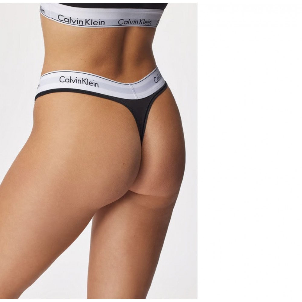 Calvin Klein LV00QF8518-UB1, Γυναικείο Κυλοτάκι Thong με εξωτερικό άσπρο λάστιχο, ΜΑΥΡΟ Calvin Klein LV00QF8518-UB1, Γυναικείο Κυλοτάκι Thong με εξωτερικό άσπρο λάστιχο, ΜΑΥΡΟ