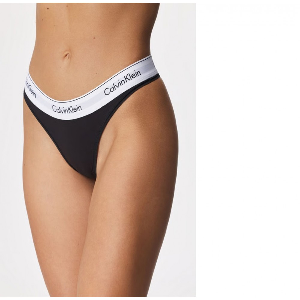 Calvin Klein LV00QF8518-UB1, Γυναικείο Κυλοτάκι Thong με εξωτερικό άσπρο λάστιχο, ΜΑΥΡΟ Calvin Klein LV00QF8518-UB1, Γυναικείο Κυλοτάκι Thong με εξωτερικό άσπρο λάστιχο, ΜΑΥΡΟ