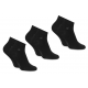 Calvin Klein 701234209-001, Ανδρικές Κάλτσες Ημίκοντες Set 3 ζευγάρια με logo, ΜΑΥΡΟ