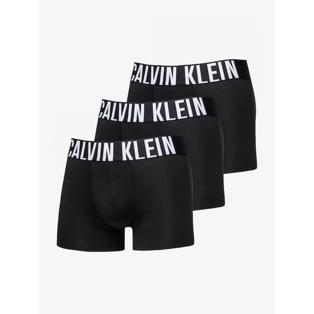 Calvin Klein 3Pack Microfiber Trunk Intense Power 000NB3775A-UB1,  ΜΑΥΡΟ