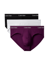 Calvin Klein LV00NB4388-4M0, ICON COTTON STRETCH Hip Brief, Ανδρικά Σλιπ 3 τεμ. Multi Color
