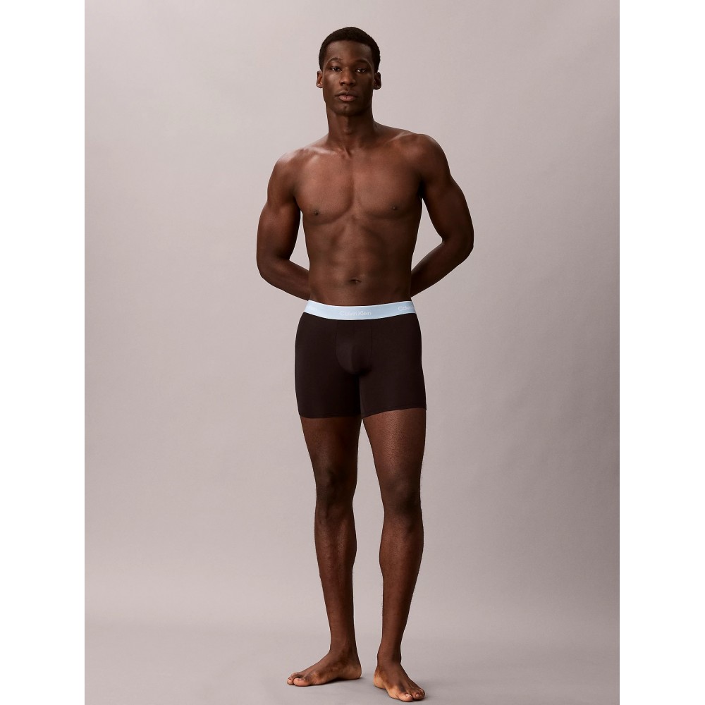 Calvin Klein LV00NB4394-4NK, Ανδρικά Boxer Brief Cotton Stretch 3τεμ. Βαμβακερά Με Πόδι, ΜΑΥΡΟ