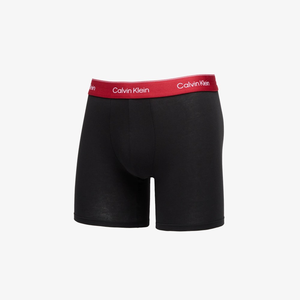 Calvin Klein LV00NB4394-4NK, Ανδρικά Boxer Brief Cotton Stretch 3τεμ. Βαμβακερά Με Πόδι, ΜΑΥΡΟ