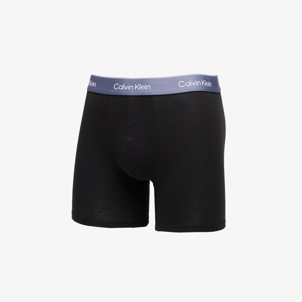 Calvin Klein LV00NB4394-4NK, Ανδρικά Boxer Brief Cotton Stretch 3τεμ. Βαμβακερά Με Πόδι, ΜΑΥΡΟ