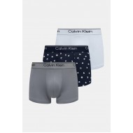 Calvin Klein LV00NB4409-53S, Ανδρικά Μπόξερ Low Rise Trunk Microfiber Stretch  3pack, MULTI COLOR