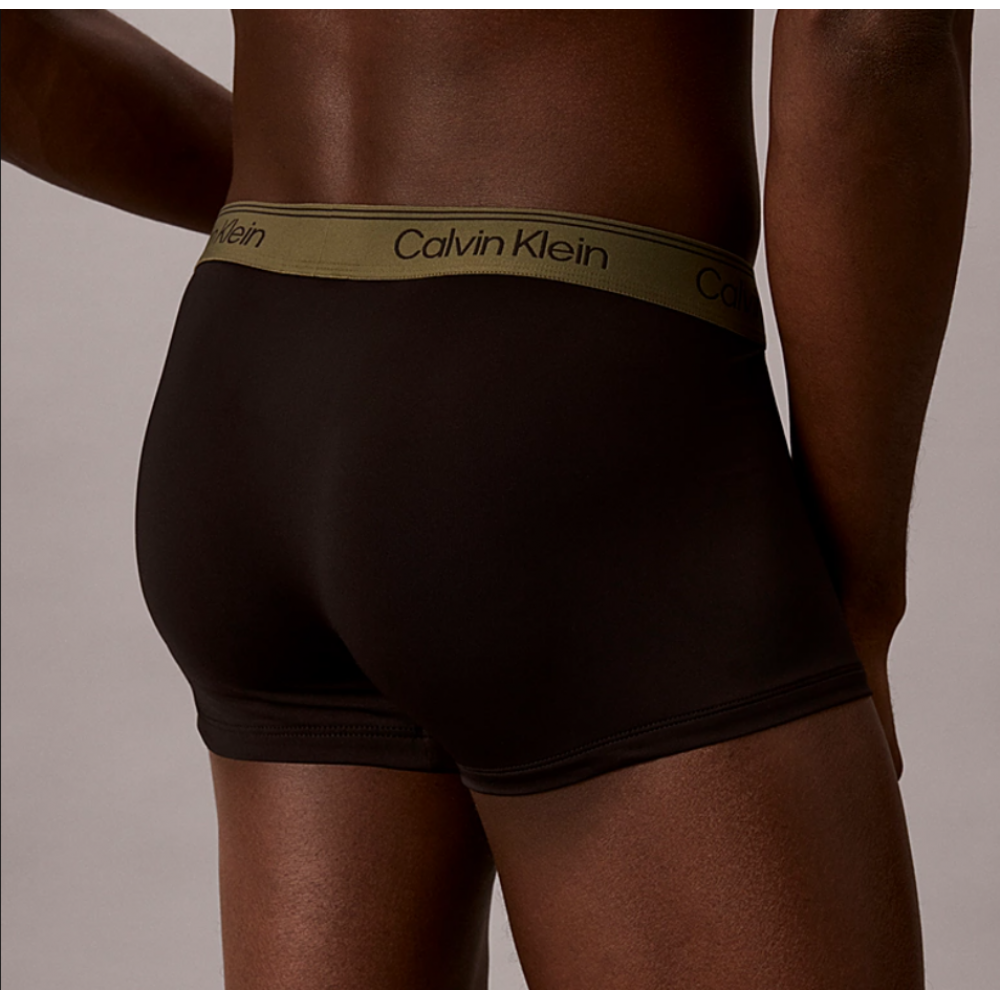 Calvin Klein LV00NB4409-HUE, Ανδρικά Μπόξερ Low Rise Trunk Microfiber Stretch  3pack, ΜΑΥΡ0