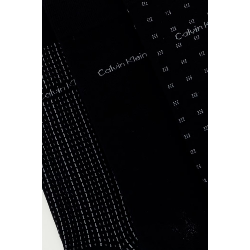 Calvin Klein 701241207-001, CK MEN SOCK 4pcs GIFTBOX AOP, Ανδρικές Κάλτσες 4 ζεύγη, ΜΑΥΡΟ