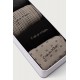 Calvin Klein 701241207-003, CK MEN SOCK 4pcs GIFTBOX AOP, Ανδρικές Κάλτσες 4 ζεύγη, ΠΟΥΡΟ-ΜΑΥΡΟ