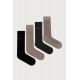 Calvin Klein 701241207-003, CK MEN SOCK 4pcs GIFTBOX AOP, Ανδρικές Κάλτσες 4 ζεύγη, ΠΟΥΡΟ-ΜΑΥΡΟ