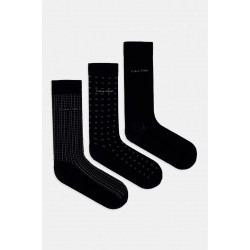 Calvin Klein 701241207-001, CK MEN SOCK 4pcs GIFTBOX AOP, Ανδρικές Κάλτσες 4 ζεύγη, ΜΑΥΡΟ