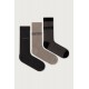 Calvin Klein 701241208-003,  CK MEN SOCK 3 pcs GIFTBOX  LOGO STRIPE, ΓΚΡΙ