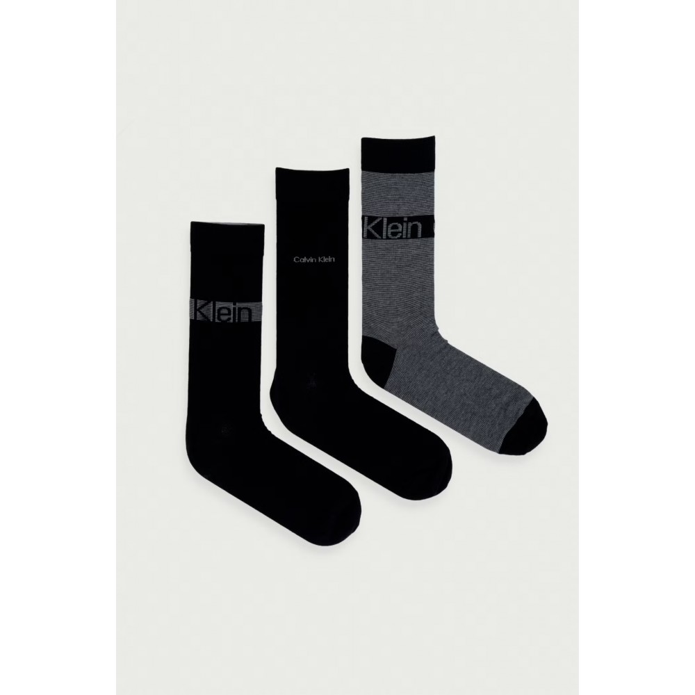 Calvin Klein 701241208-001,  CK MEN SOCK 3 pcs GIFTBOX  LOGO STRIPE