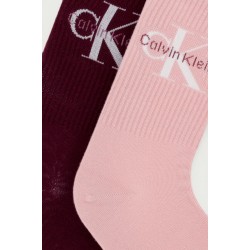 Calvin Klein Jeans 701241257-003, CK WOMEN SOCK 4pcs GIFT BOX MONOLOGO, ΜΠΟΡΝΤΟ-ΡΟΖ