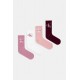 Calvin Klein Jeans 701241257-003, CK WOMEN SOCK 4pcs GIFT BOX MONOLOGO, ΜΠΟΡΝΤΟ-ΡΟΖ