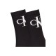 Calvin Klein 701228811-001, Γυναικείες Κάλτσες 2pack Monogram Αθλητικές Με Πετσέτα , ΜΑΥΡΟ