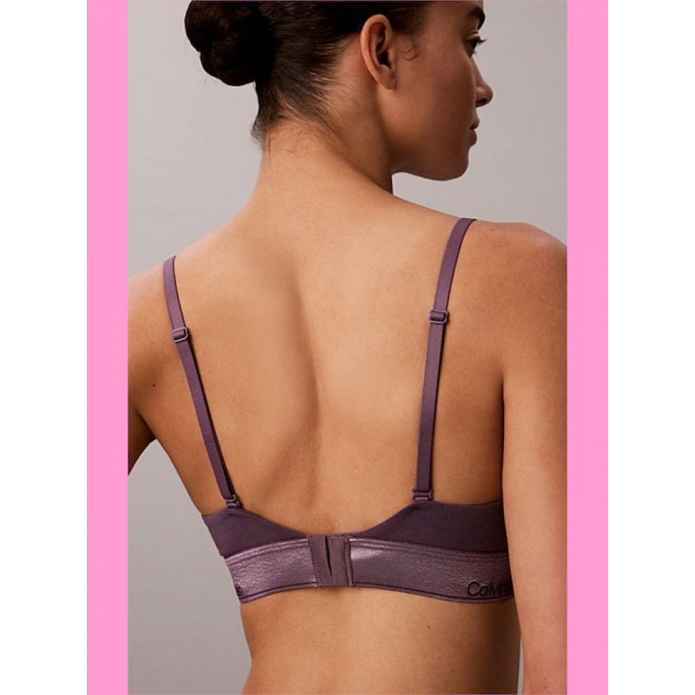 Calvin Klein LV00QF8825-LN1, Light Lined Bralette  Icon Cotton Modal, VINTAGE VIOLET
