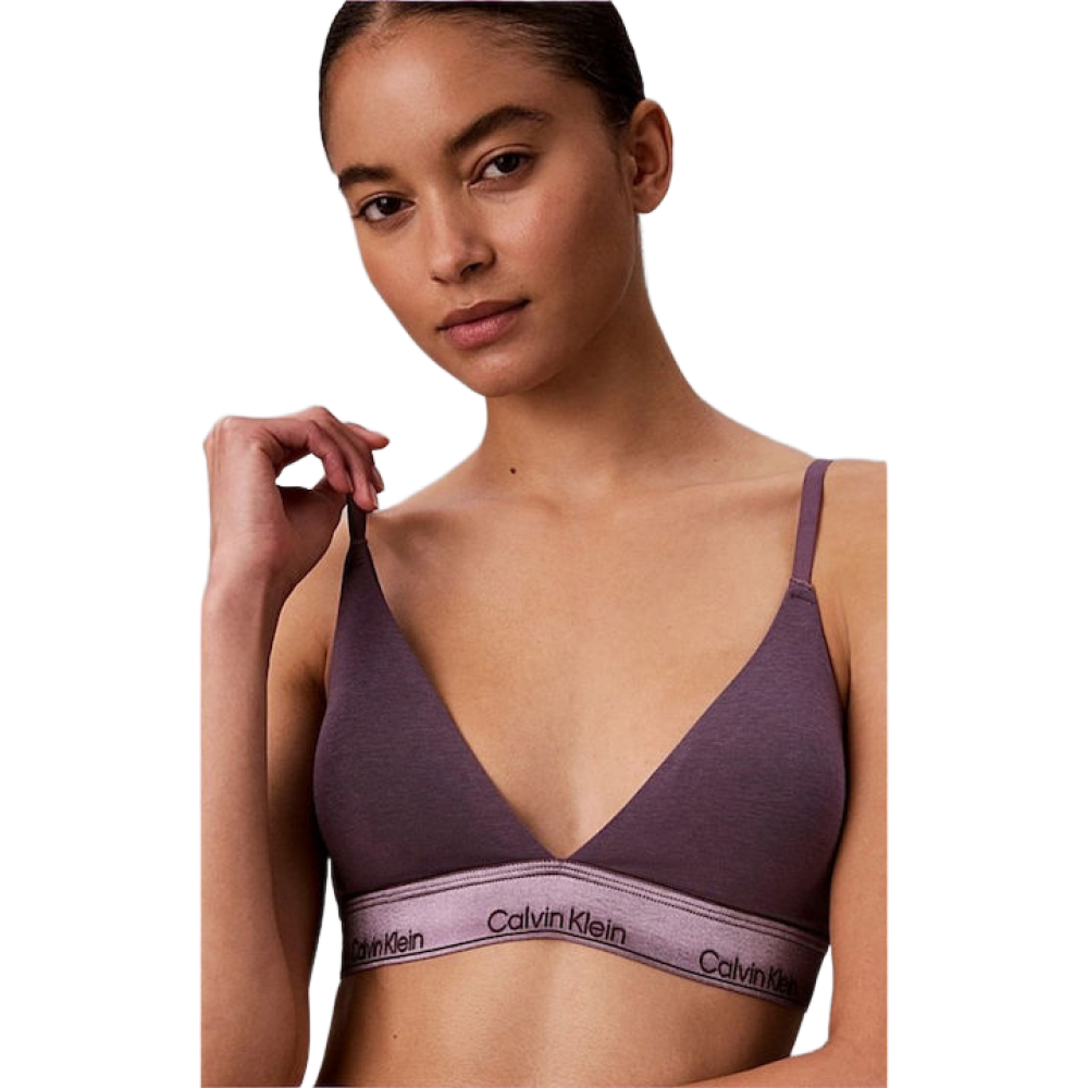 Calvin Klein LV00QF8825-LN1, Light Lined Bralette  Icon Cotton Modal, VINTAGE VIOLET