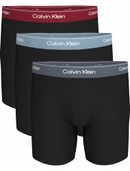 Calvin Klein LV00NB4394-4NK, Ανδρικά Boxer Brief Cotton Stretch 3τεμ. Βαμβακερά Με Πόδι, ΜΑΥΡΟ